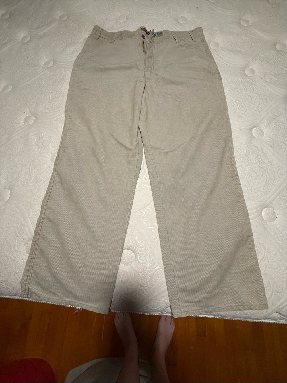Vintage Silver Tab Jeans Light Khaki Corduroy Pants